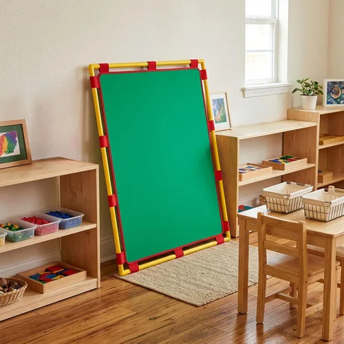 Vista 23 de Children's Factory Panel de Juego de Pantalla Grande, Divisor de Habitación para Niños, Pantalla de Privacidad para Aula, Almendra