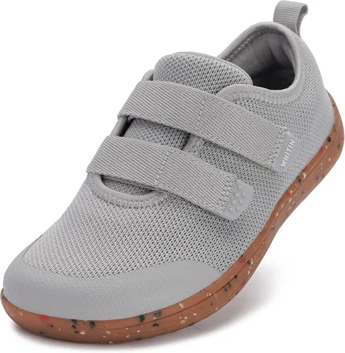 Vista 16 de WHITIN - Zapatos de ir descalzo anchos para niños pequeños Zapatillas minimalistas para niños/niñas Suela Zero-Drop saludable Crecer de manera