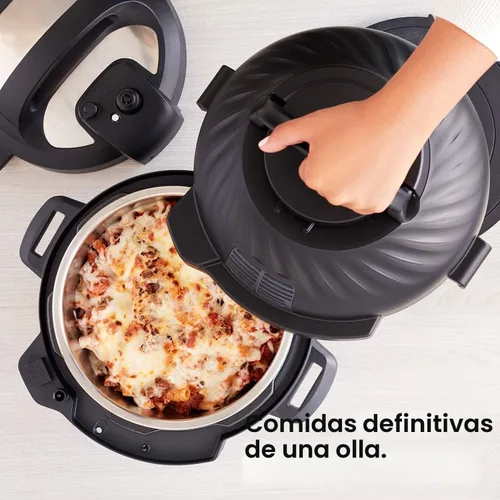 Vista 8 de Instant Pot Duo Crisp - Freidora de aire y olla a presión eléctrica combo 11 en 1 con tapas multicocina que fríe al aire, vaporiza, cocina lenta