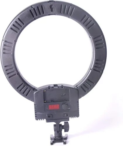 Vista 4 de Kaezi LED240 v2 - Anillo de luz LED bicolor de 12 pulgadas, 36 W, 240 unidades, 3000 K-6000 K, fotografía regulable para cámara fotográfica y video