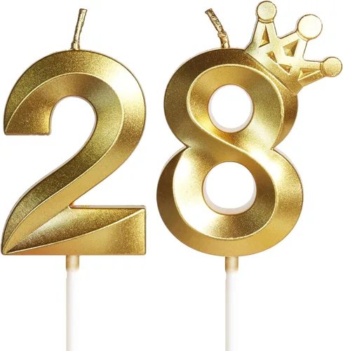 Vista 36 de Velas de cumpleaños número 10 para pastel, velas de oro rosa número 10 con corona, diseño 3D, decoración de pastel de cumpleaños para niñas