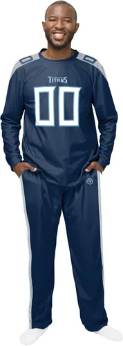 Vista 11 de FOCO NFL mens Nfl Team Logo Gameday Ready Jersey Pajama Set