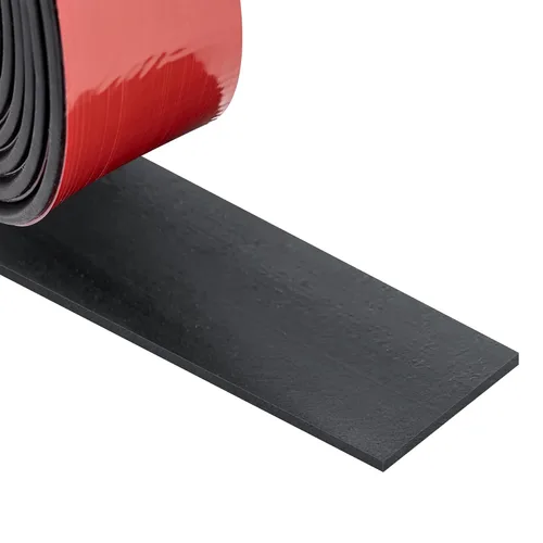 Vista 32 de Tiras de goma de neopreno con parte trasera adhesiva, junta autoadhesiva para acolchado de alfombrilla, 1 pulgada de ancho x 1/5 pulgadas de grosor