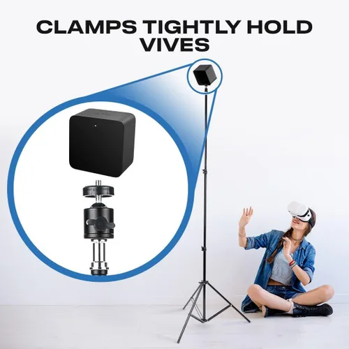 Vista 5 de Skywin VR Tripod Stand (2 Pack), Base Station Mount for SteamVR 2.1, Sensor Stand and Oculus Rift Constellation - Compatible with VR Sensors
