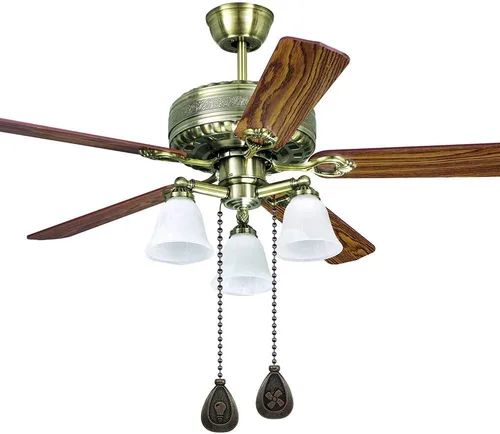 Vista 3 de Juego de cadena de bronce para ventilador de techo, extensión decorativa de cadena colgante, iluminación de 12 pulgadas y extensor de cadena