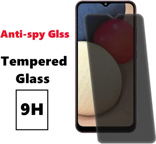 Vista 3 de Protector de pantalla de privacidad antiespía para Galaxy A02S, 2 unidades, protector de pantalla de privacidad antiespía para teléfono Samsung