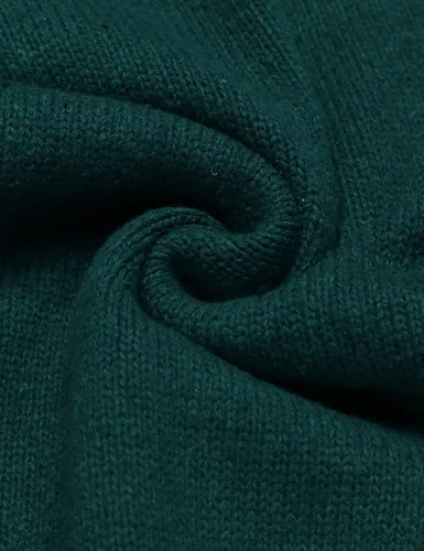 Vista 7 de COOFANDY suéteres con cuello en V para hombre, de algodón, ajuste relajado