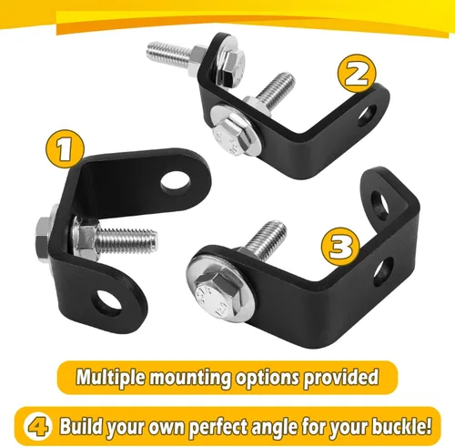 Vista 6 de Soporte de 3 lados para remolque de barco, ajuste universal para BoatBuckle G2 Boat Boatbuckle Kit de soporte de montaje
