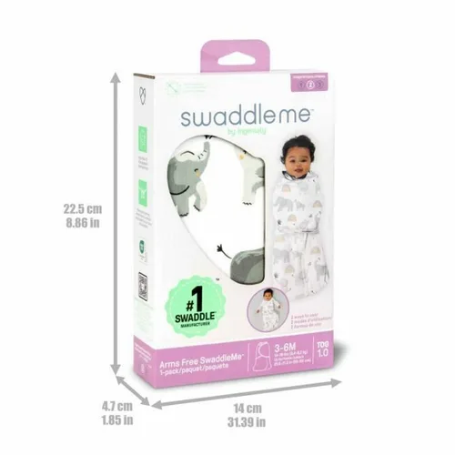 Vista 6 de Saco de Dormir para Bebé Ingenuity Algodón 3-6 Meses