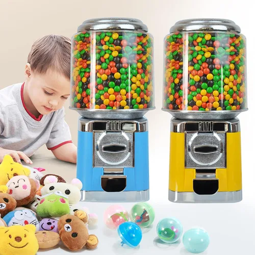 Vista 8 de Máquina expendedora de chicles de caramelo, máquina dispensadora comercial de caramelos, máquina dispensadora automática de chicles para el hogar