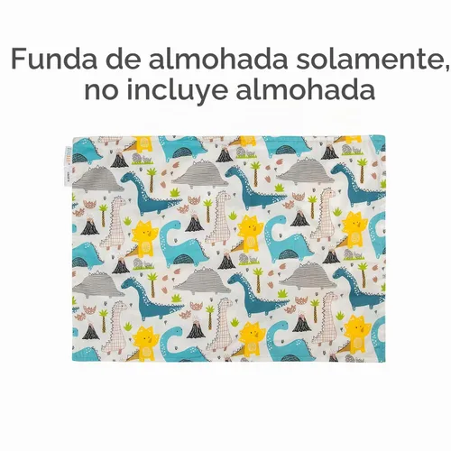 Vista 5 de ALVA BABY - Fundas de almohada de algodón para niños pequeños de 13 x 18 pulgadas o 12 x 16 pulgadas Algodón-dinosaurio+flechas