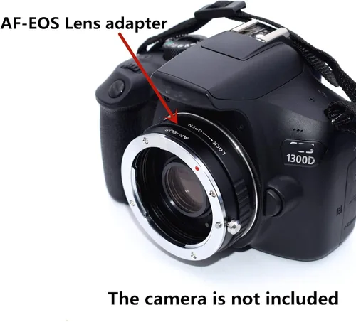 Vista 6 de Adaptador AF a EOS con vidrio óptico, compatible con lentes Sony Alpha A Minolta MA AF para cámaras SLR Canon EOS (EF, EF-S) 7D 550D 500D 1000D 60D