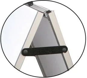 Vista 3 de NEOPlex - Letrero de aluminio para sándwich de acera de 24 x 48 pulgadas con paneles de inserción de borrado en seco