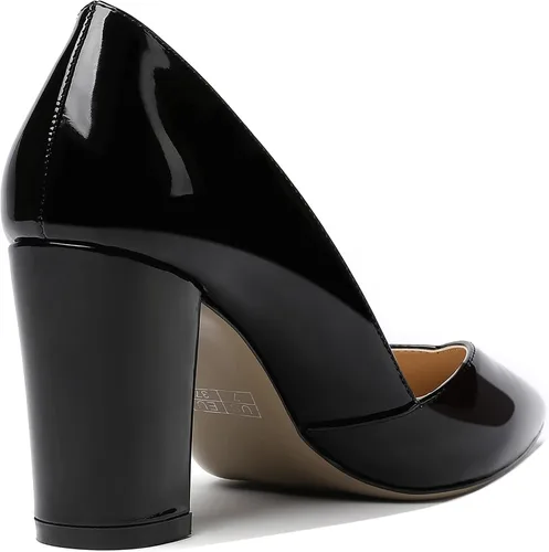Vista 5 de MODENCOCO Zapatos de tacón alto con puntera puntiaguda para mujer, de 3.5 pulgadas