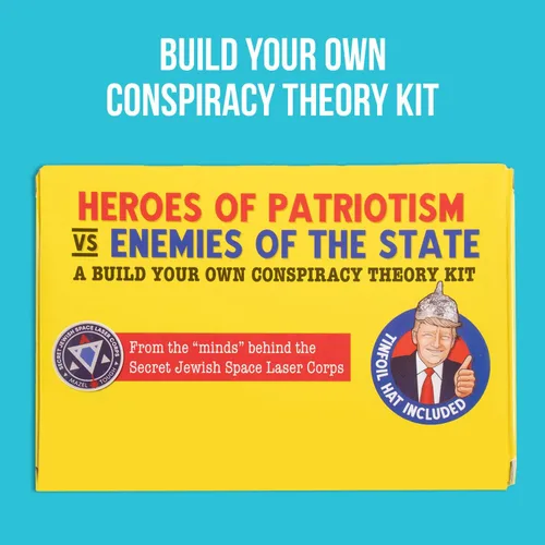 Vista 5 de Heroes of Patriotism vs Enemies of The State - Kit de teoría de la conspiración por Dissent Pins - Divertidos juegos de palabras con imán de nevera