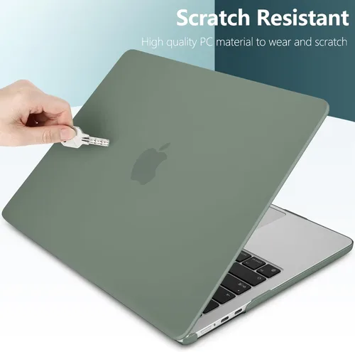 Vista 4 de TWOLSKOO Funda compatible con M4 MacBook Air de 15 pulgadas versión 2025-2023 M4 A3241 M3 A3114 M2 A2941, carcasa rígida de plástico, protector