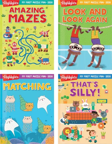 Vista 9 de Highlights for Children Mi Primer Puzzle Divertido 2024 - Libros de rompecabezas para niños de 3 a 6 años, conjunto de 4 libros de emparejamiento
