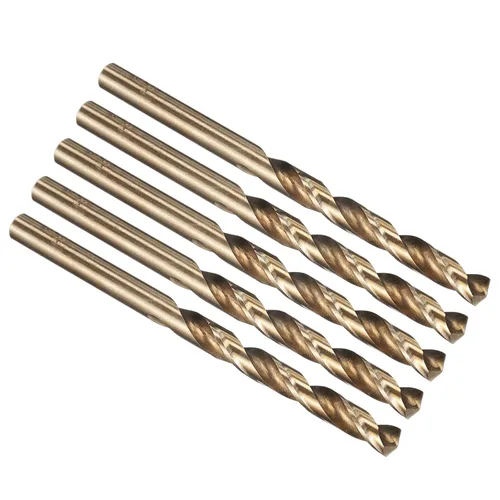 Vista 95 de PATIKIL Broca Jobber de 0.039 in, vástago recto M35 cobalto 5% acero de alta velocidad 135° acabado dorado para metal duro de acero inoxidable - 2