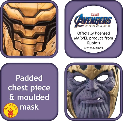 Vista 3 de Disfraz infantil de Thanos Deluxe de Marvel Endgame Multi