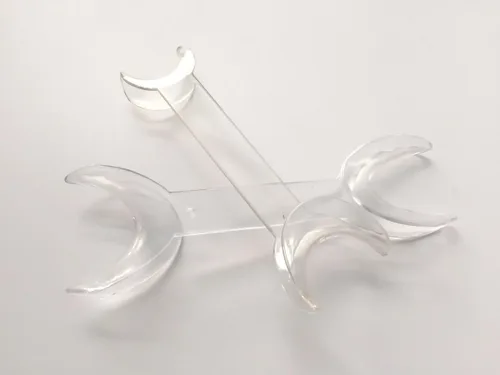 Vista 4 de 4 unids/2 sets dentales de doble cabeza en forma de T intraoral mejilla retractor boca abridor