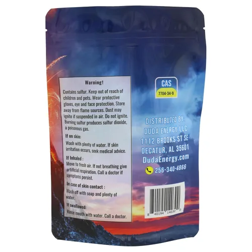 Vista 2 de Duda Energy Fertilizante en polvo de azufre amarillo de 1 libra, grado comercial, elemental