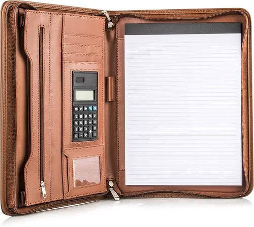 Vista 10 de cossini Premium con Business portafolios/portadocumentos de piel sintética cierre con cierre y el Interior 10.1 inch Tablet Sleeve