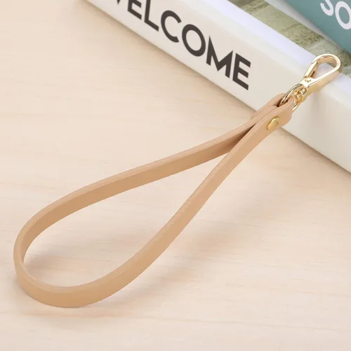 Vista 5 de Yetaha Correa de pulsera, correa corta de cuero genuino, cuerda de mango de Beige