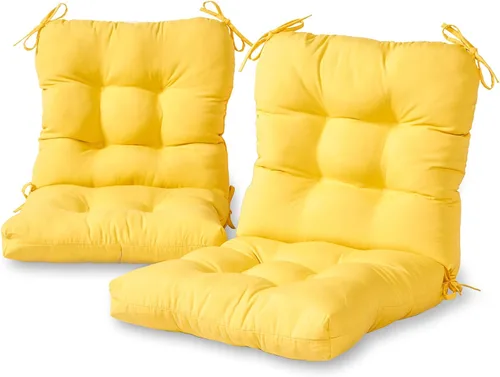 Vista 13 de Greendale Home Fashions Juego de 2 cojines de asiento y respaldo para exteriores, diseño Adobe Stripe 2