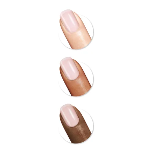 Vista 201 de Sally Hansen Xtreme Wear Esmalte de uñas sin rayas, acabado brillante, duradero, resistente a las astillas, transparente, color de uñas plateado 130