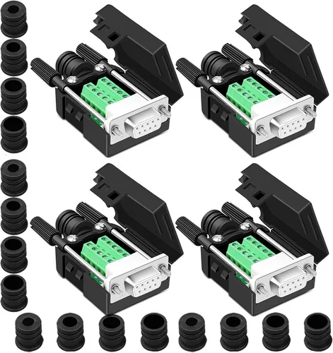 Vista 21 de 10PCS DB9 Solderless Serial a 9pin macho hembra conector de ruptura