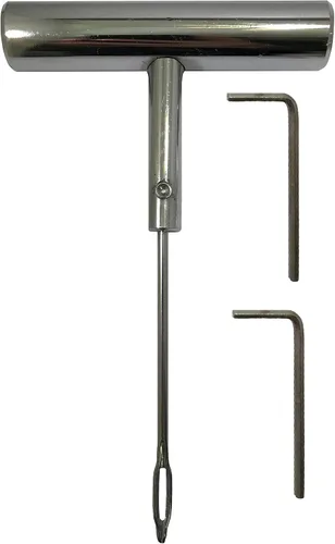 Vista 5 de Kit de tapones para neumáticos de 65 piezas, kit de reparación de neumáticos planos, sonda de enchufe resistente y herramienta de aguja, fijación