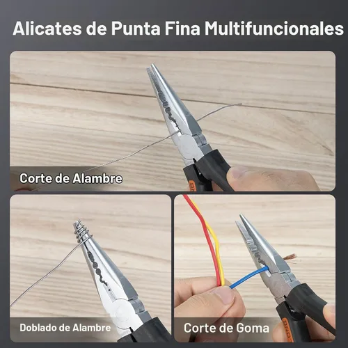 Vista 6 de Teslong Kit de herramientas básicas para el hogar y el apartamento, juego de herramientas compacto y ligero