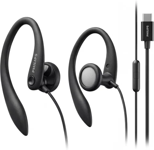 Vista 9 de PHILIPS SHS3200BK/37 Auriculares flexibles con gancho para la oreja, color negro