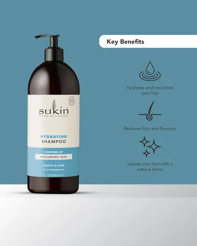 Vista 5 de Sukin Champú hidratante para el cuidado del cabello, 33.82 onzas