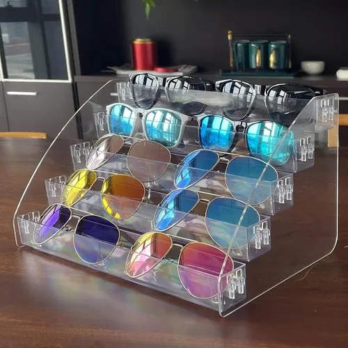Vista 14 de MineSign Organizador de esmalte de uñas, bandeja de esmalte de uñas de acrílico transparente, vitrina de esmalte de uñas, 3 capas, soporte