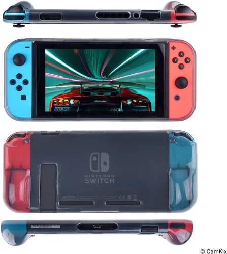 Vista 5 de CamKix Funda de TPU Protector de visualización interruptor de botón de fundas para Nintendo