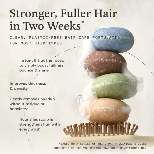 Vista 2 de The Earthling Co. Barra de champú - Promueve el crecimiento del cabello, fortalece y da volumen a todo tipo de cabello, fórmula sin parabenos ni