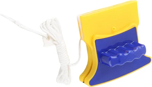 Vista 4 de Yosoo limpiaparabrisas magnético de doble cara con 2 trapos de algodón para limpiar vidrios, juego de esponja para limpiar el hogar