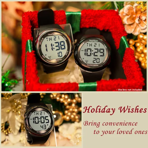 Vista 5 de Reloj Parlante Atómico se Ajusta Automáticamente para Personas con Discapacidad Visual o Personas Mayores LCD Números Grandes Fácil de Leer Reloj