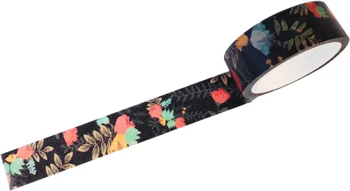 Vista 8 de Wrapables Flores y Verdes Washi Cinta de Enmascarar, 0.591 in x 23.0 ft Hojas de Otoño