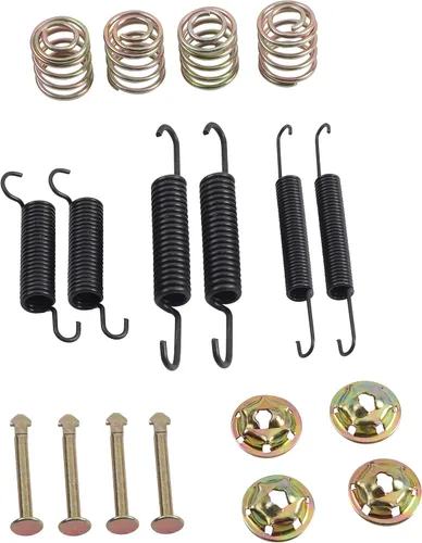 Vista 2 de Roykaw EZGO Pastillas de zapatas de freno y kit de muelles compatible con modelos de carrito de golf TXT/ST350/Workhorse y Yamaha 1993-Up G14, G16