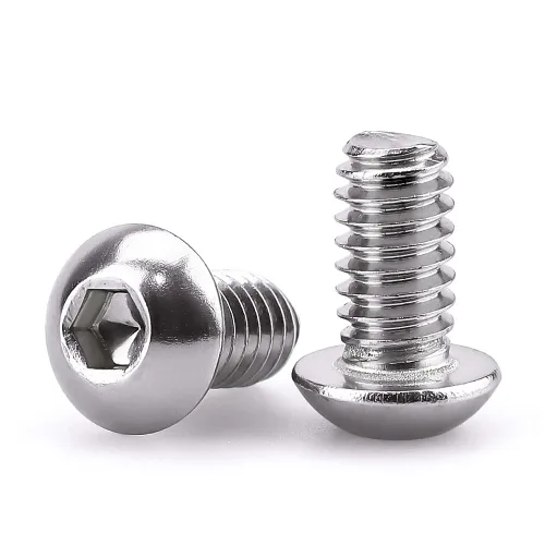 Vista 11 de Tornillos de cabeza de enchufe de 3/8-16 x 1 botón, acero inoxidable 304 18-8, rosca completa, rosca gruesa UNC, accionamiento hexagonal Allen, 5