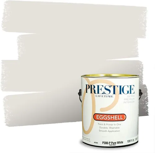 Vista 36 de PRESTIGE Paints - Pintura interior e imprimación en uno, 1 galón, cáscara de huevo, pimienta envejecida