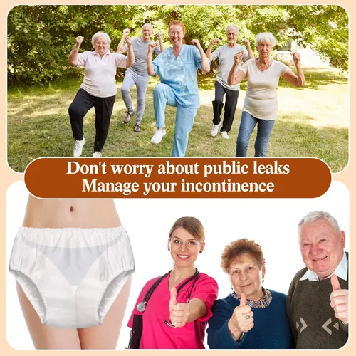 Vista 7 de Pañales de natación para adultos, pañales lavables y reutilizables para piscina, pañal de natación para mujeres y hombres, talla L, cintura 38-40