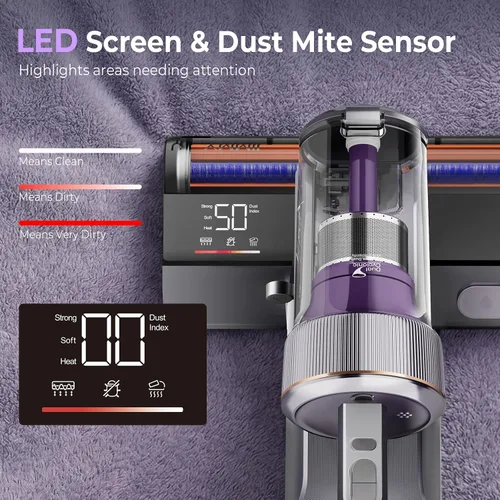 Vista 6 de Jimmy Aspiradora de colchón BX8 Pro, luz UV-C de 17 KPa para ropa de cama