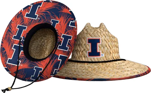 Vista 18 de FOCO - Sombrero de paja con logotipo de equipo universitario de NCAA y estampado floral para hombre