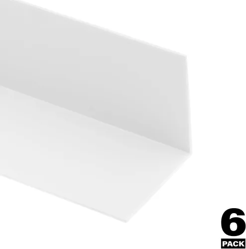 Vista 11 de Prime-Line MP10069 - Protector de esquina de vinilo, blanco, 2-3/8 x 48 pulgadas, protectores de esquina de vinilo duraderos, fácil de instalar