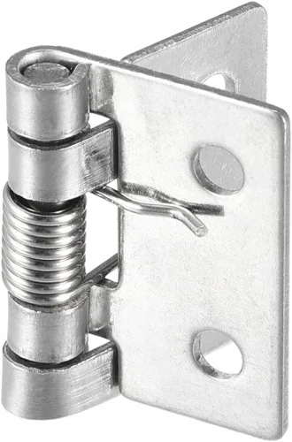 Vista 4 de uxcell Bisagras cargadas por resorte, 1" bisagra de cierre automático de acero inoxidable 304 para gabinete 2pcs