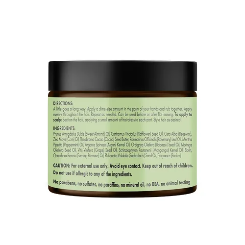 Vista 7 de Mielle Organics - Pomada para cabello de romero y menta para mujeres y hombres - Hidratante natural acondicionador para nutrir el cuero cabelludo