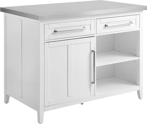 Vista 18 de Crosley Furniture Silvia - Juego de isla de cocina, taburetes de silla